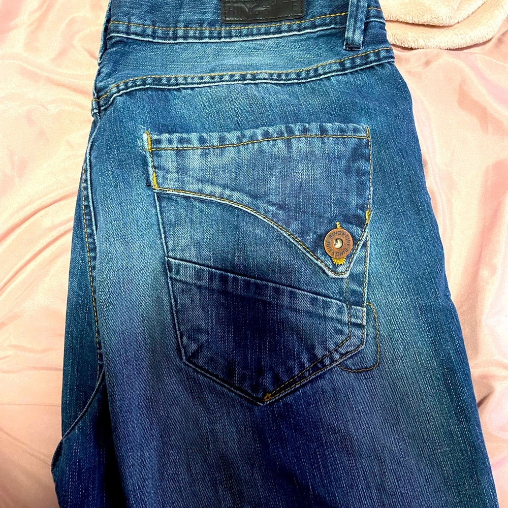 pretty cool “ring of fire” baggy man’s jeans